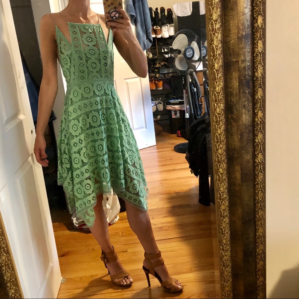 Free People Strappy Crochet Dress
